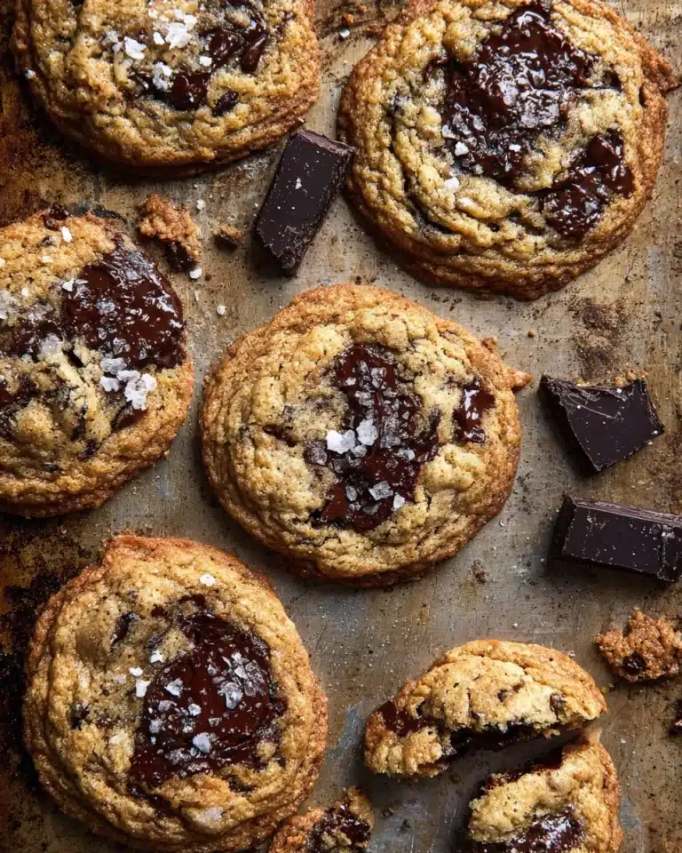 Salted Tahini Oatmeal Chocolate Chip Cookies Recipe
