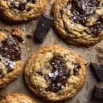 Salted Tahini Oatmeal Chocolate Chip Cookies Recipe