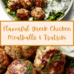 The Best Greek Chicken Meatballs with Tzatziki Sauce Recipe