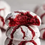 Red Velvet Crinkle Cookies Recipe