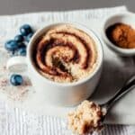 Cinnamon Roll Microwave Mug Cake Recipe