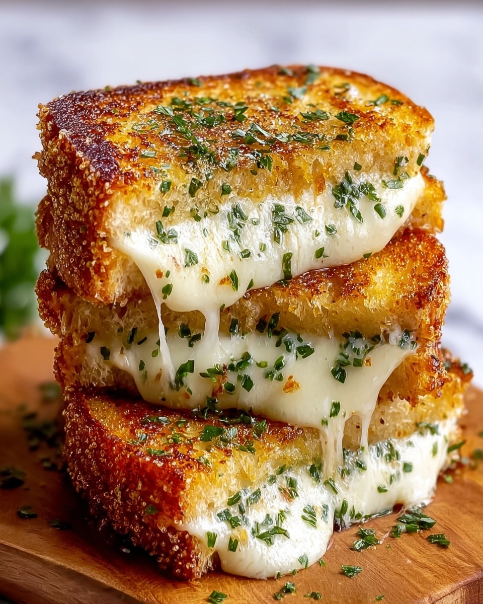 Garlic Bread Grilled Cheese | 15-Minute Lunch Idea Recipe