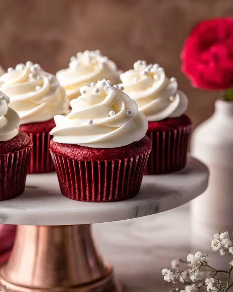 Red Velvet Cupcakes with Cream Cheese Frosting Recipe