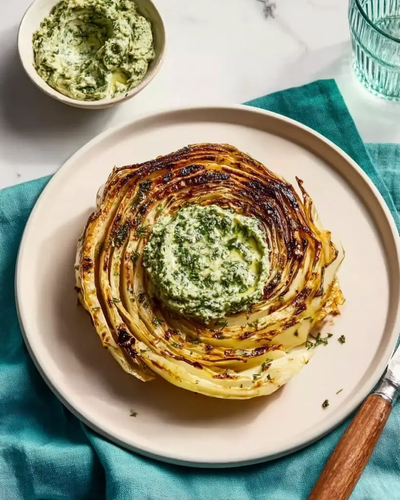 Cabbage Steaks — Lemon Herb Recipe