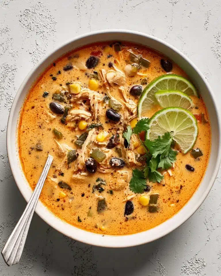 Easy Chicken, Poblano, and Black Bean Soup Recipe