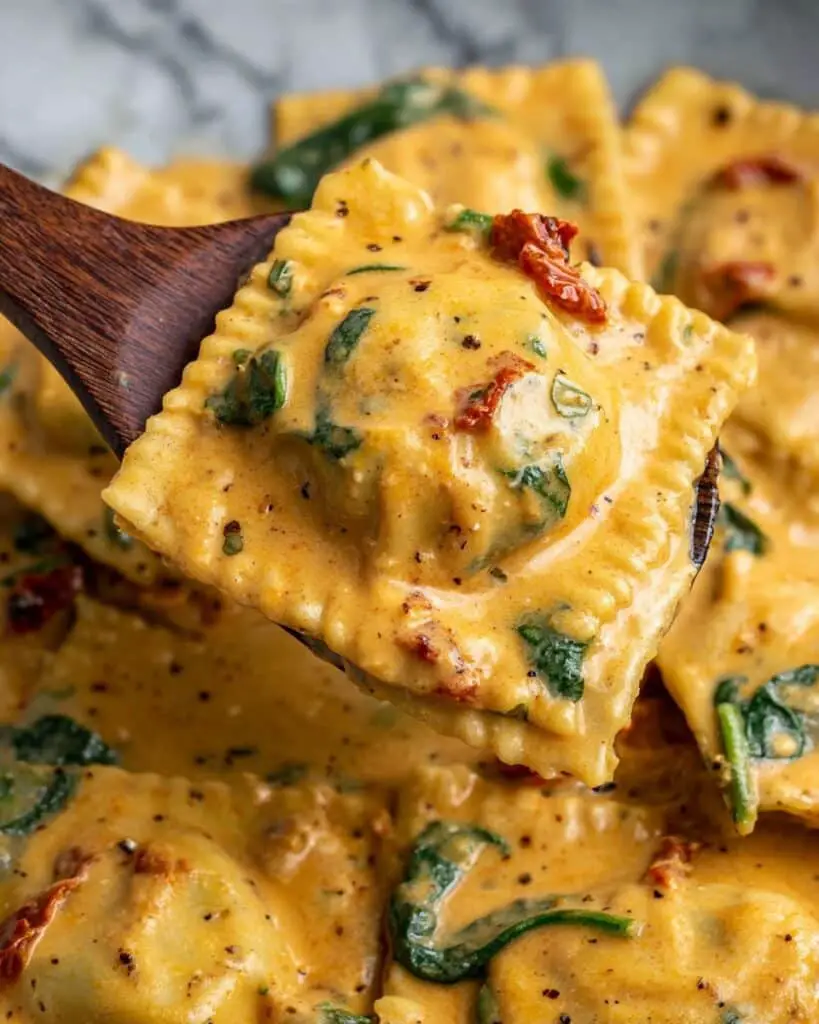 Creamy Tuscan Ravioli Recipe