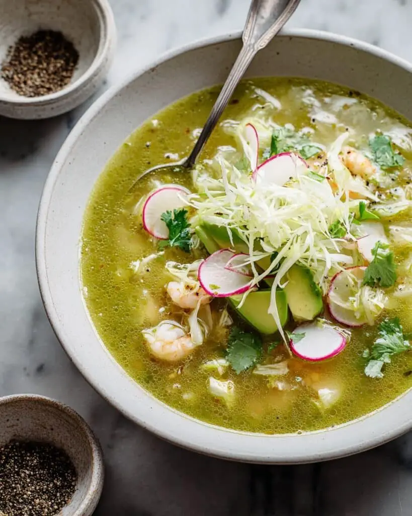 Chicken Pozole Verde Soup (Mexican Green Pozole) Recipe