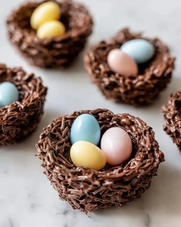 No-Bake Chocolate Bird Nests Recipe