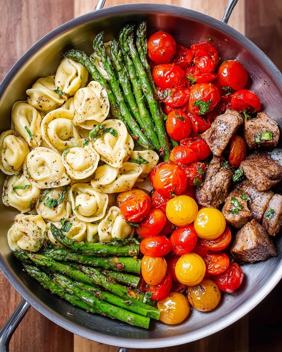 Pesto Chicken Tortellini with Veggies Recipe