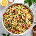 Rainbow Orzo Salad Recipe