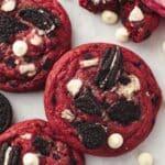 Crushed Oreo Red Velvet Cookies Recipe