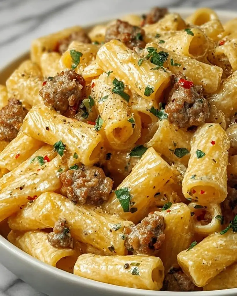 Creamy Italian Sausage Rigatoni Recipe