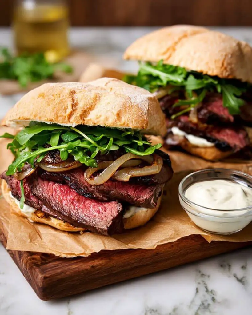 The Best Grilled Steak Sandwich Recipe