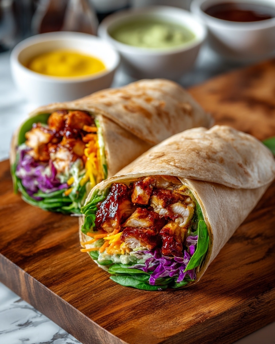 Honey BBQ Chicken Wraps Recipe