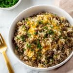 Cheesy Hamburger Rice Casserole Recipe