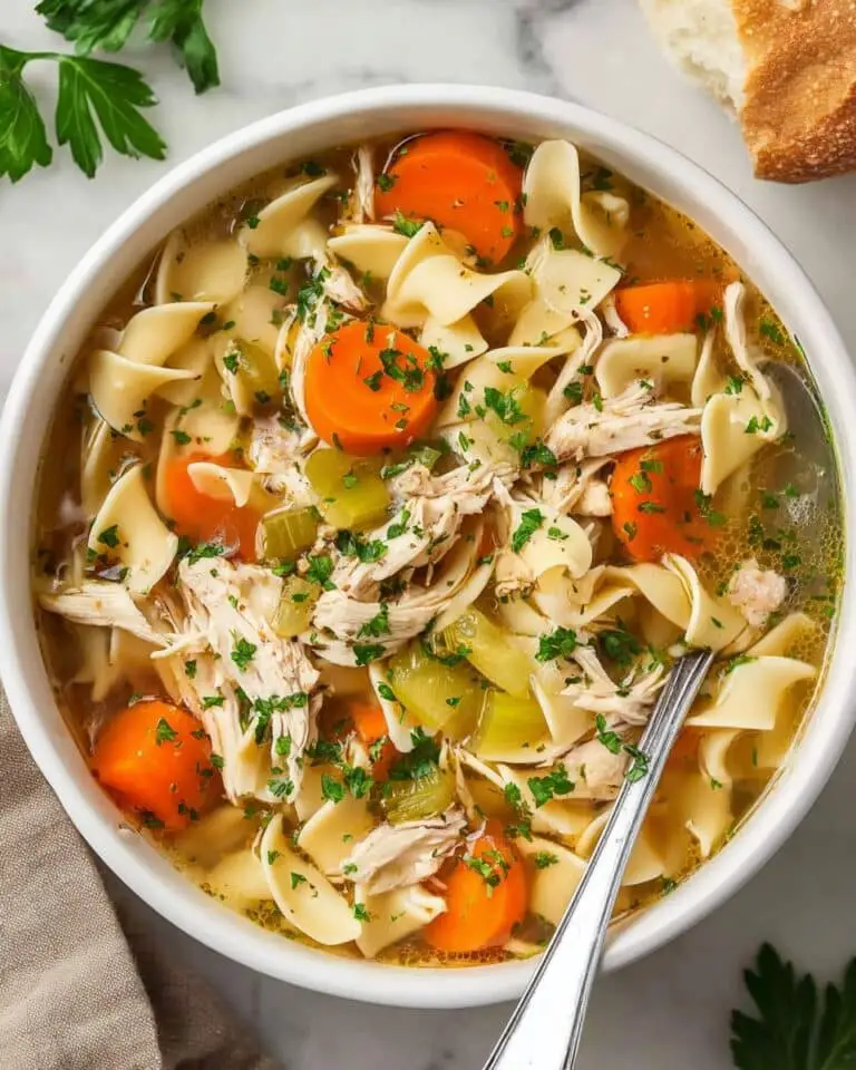 Easy Rotisserie Chicken Noodle Soup Recipe