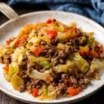 Savory Irish Ground Beef and Cabbage in 30 Minutes Recipe