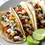 Teriyaki Chicken Tacos with Grilled Pineapple Salsa Recipe