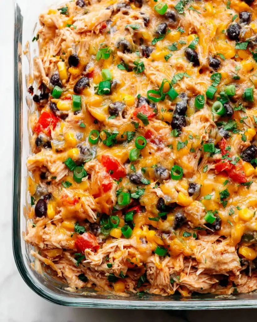Easy Chicken Burrito Casserole Recipe