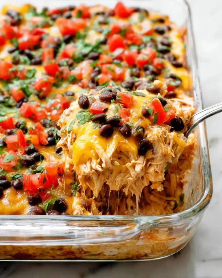Quick and Easy Chicken Burrito Casserole Recipe