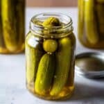 Spicy Refrigerator Dill Pickles Recipe