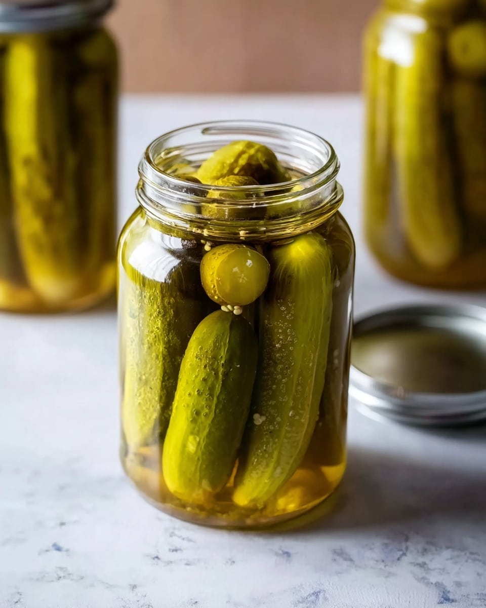 Spicy Refrigerator Dill Pickles Recipe