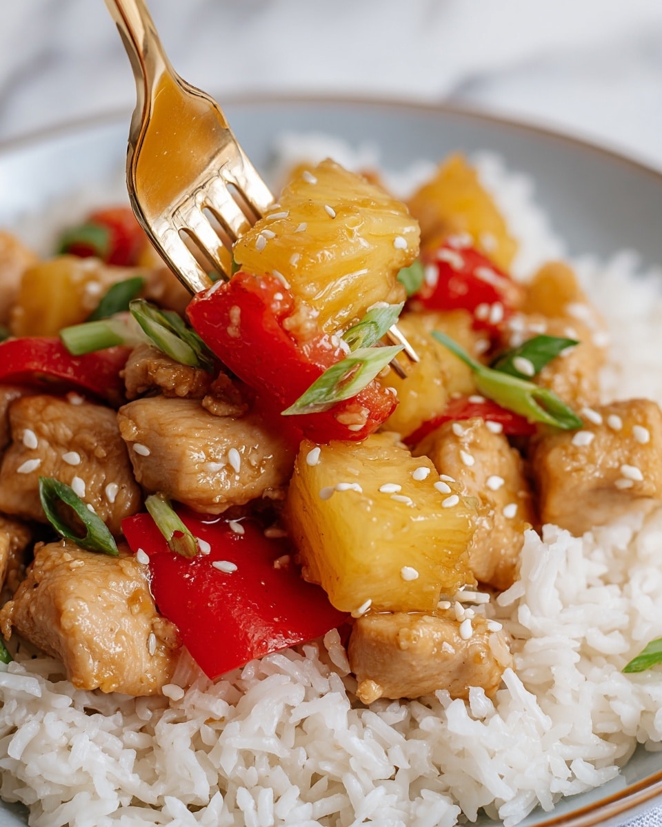 Pineapple Chicken and Rice Skillet Recipe