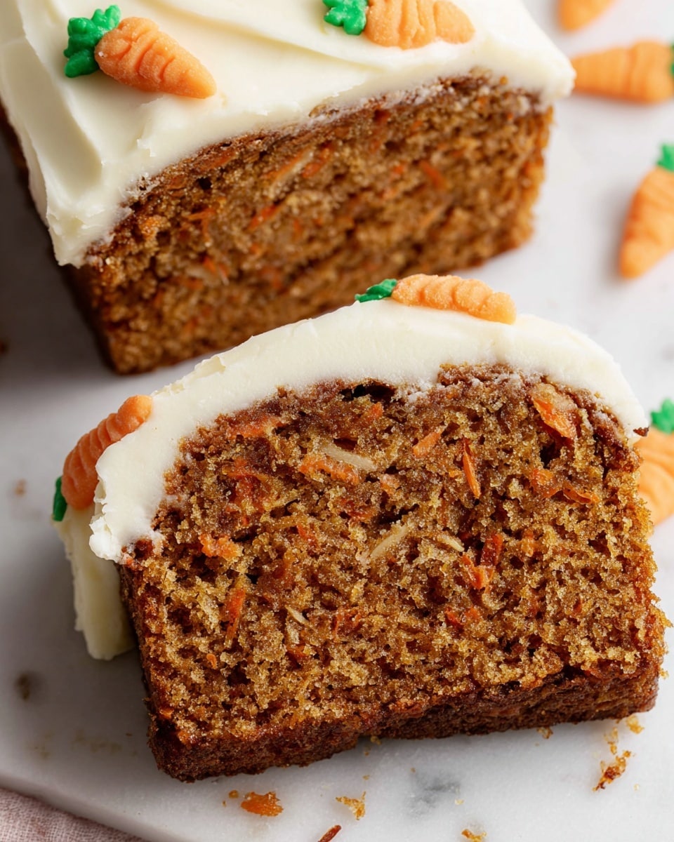 Carrot Cake Loaf with Cream Cheese Frosting Recipe