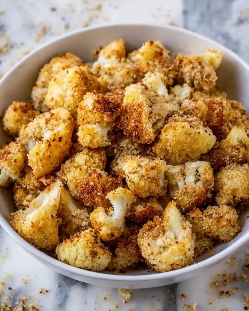 Parmesan Roasted Cauliflower Bites Recipe