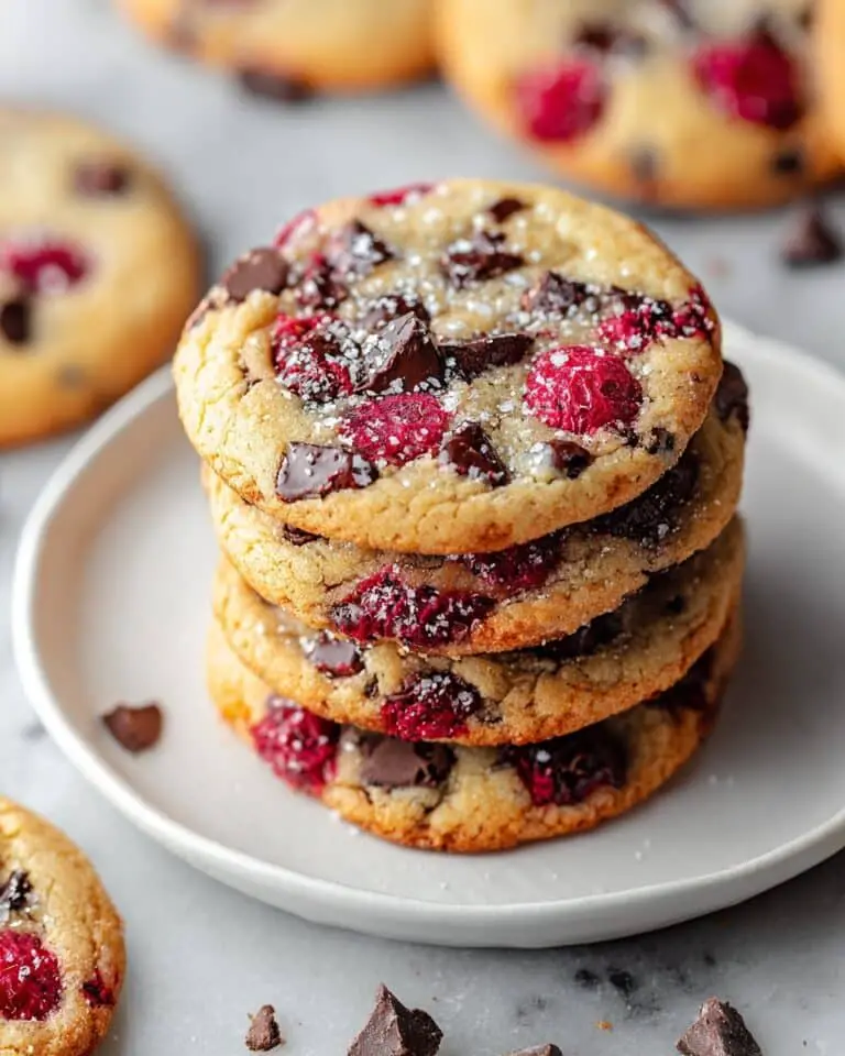 Raspberry Chocolate Chip Cookies Recipe