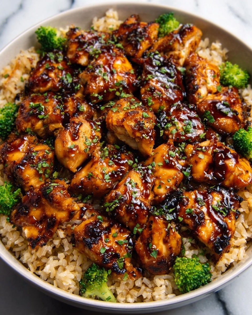 Honey BBQ Chicken Rice Recipe