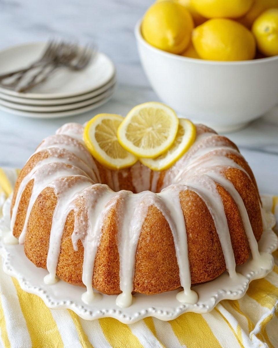 Lemon Bundt Cake with Lemon Glaze Recipe