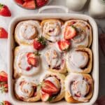Strawberry Rolls with Lemon Cream Cheese Icing Recipe