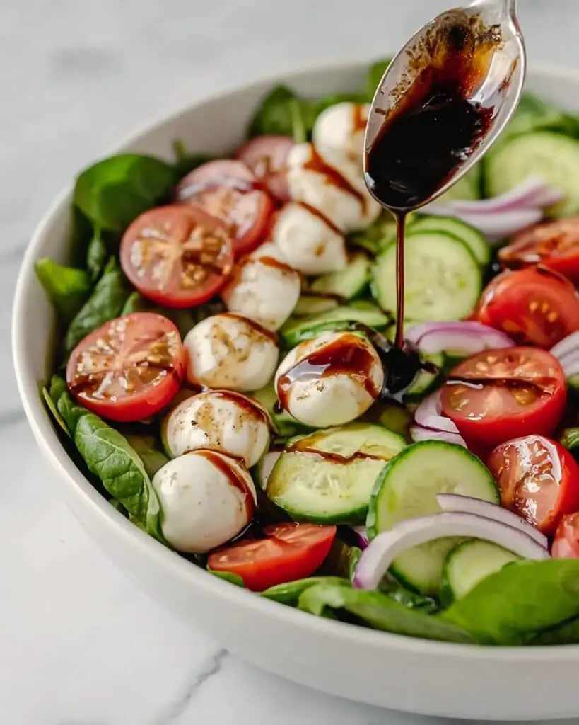 Fresh Cucumber Caprese Salad Delight Recipe
