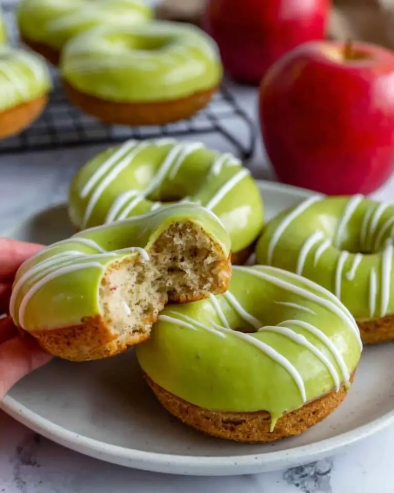 Eggless and Dairy-Free Caramel Apple Doughnuts Recipe
