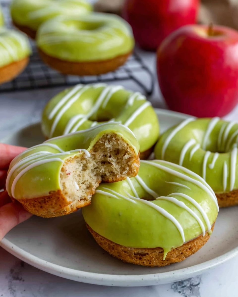 Eggless and Dairy-Free Caramel Apple Doughnuts Recipe