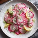 Gordon Ramsay Radish Salad with Lemon, Parmesan, and Dill Recipe