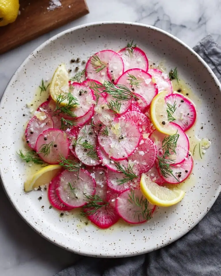 Gordon Ramsay Radish Salad with Lemon, Parmesan, and Dill Recipe