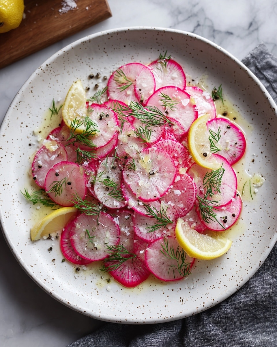 Gordon Ramsay Radish Salad with Lemon, Parmesan, and Dill Recipe