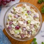 Creamy Chicken Salad with Red Grapes and Celery Recipe