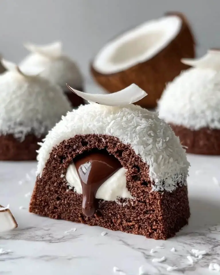 Coconut Dome with Chocolate Spread Recipe