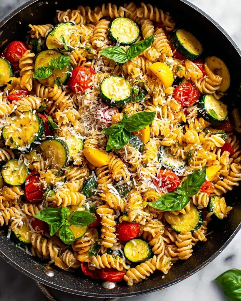 Pasta with Zucchini and Tomatoes Recipe