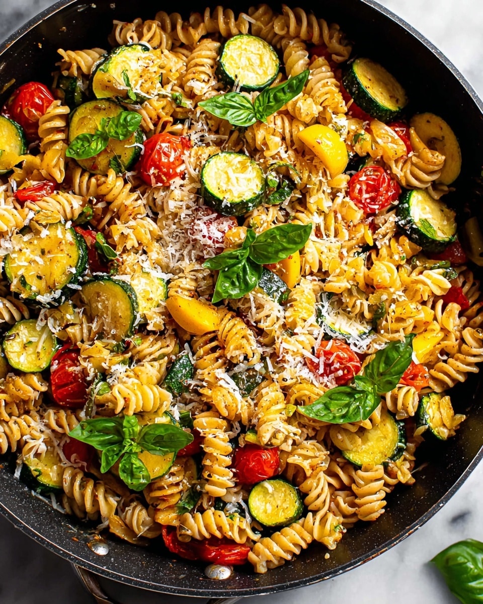 Pasta with Zucchini and Tomatoes Recipe