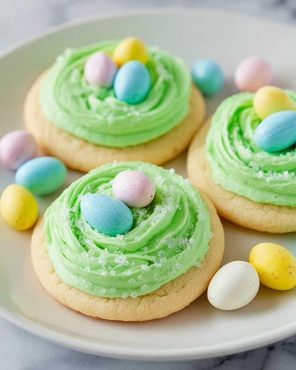 Sugar Cookies with Cream Cheese Frosting and Colorful Decorations Recipe