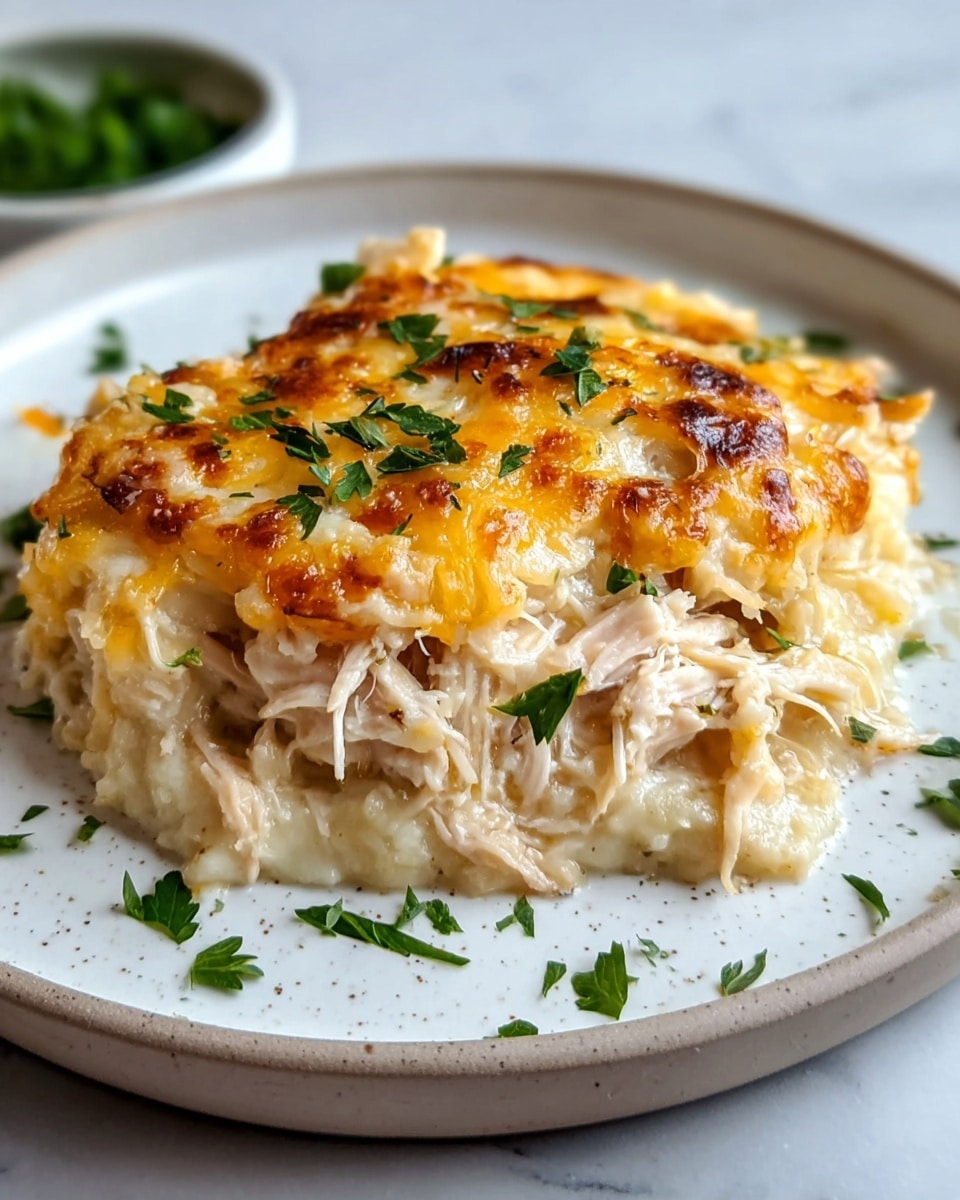 Healthy Chicken Cauliflower Rice Casserole Recipe