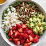 Strawberry Crunch Salad with Sugared Almonds and Champagne Vinaigrette Recipe