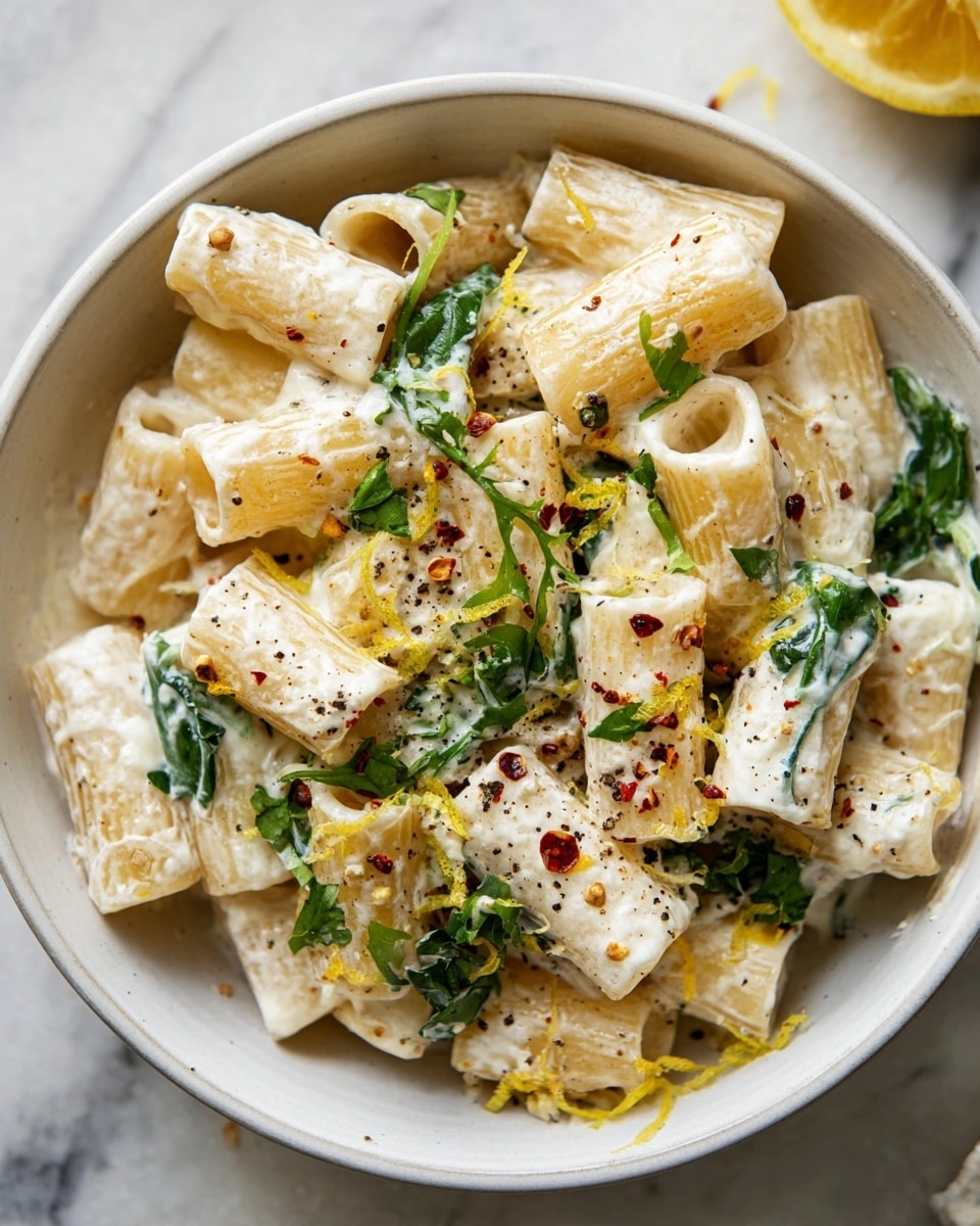 Lemon Ricotta Pasta with Arugula Recipe