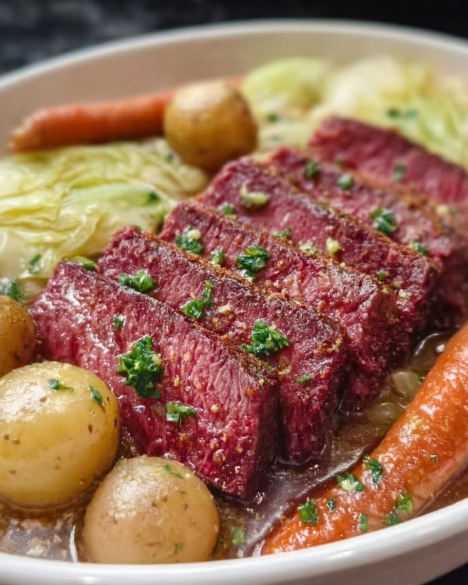 Cozy Slow Cooker Corned Beef and Cabbage Recipe Easy Comfort Meal Recipe