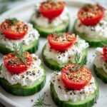 Cucumber Cottage Cheese Bites Recipe