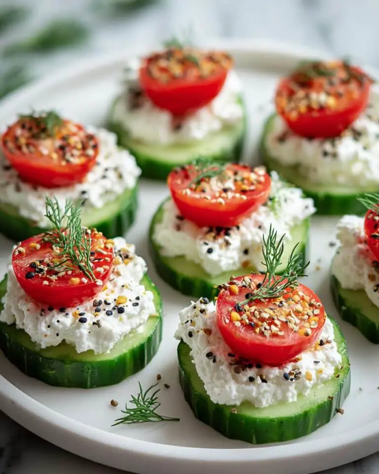 Cucumber Cottage Cheese Bites Recipe